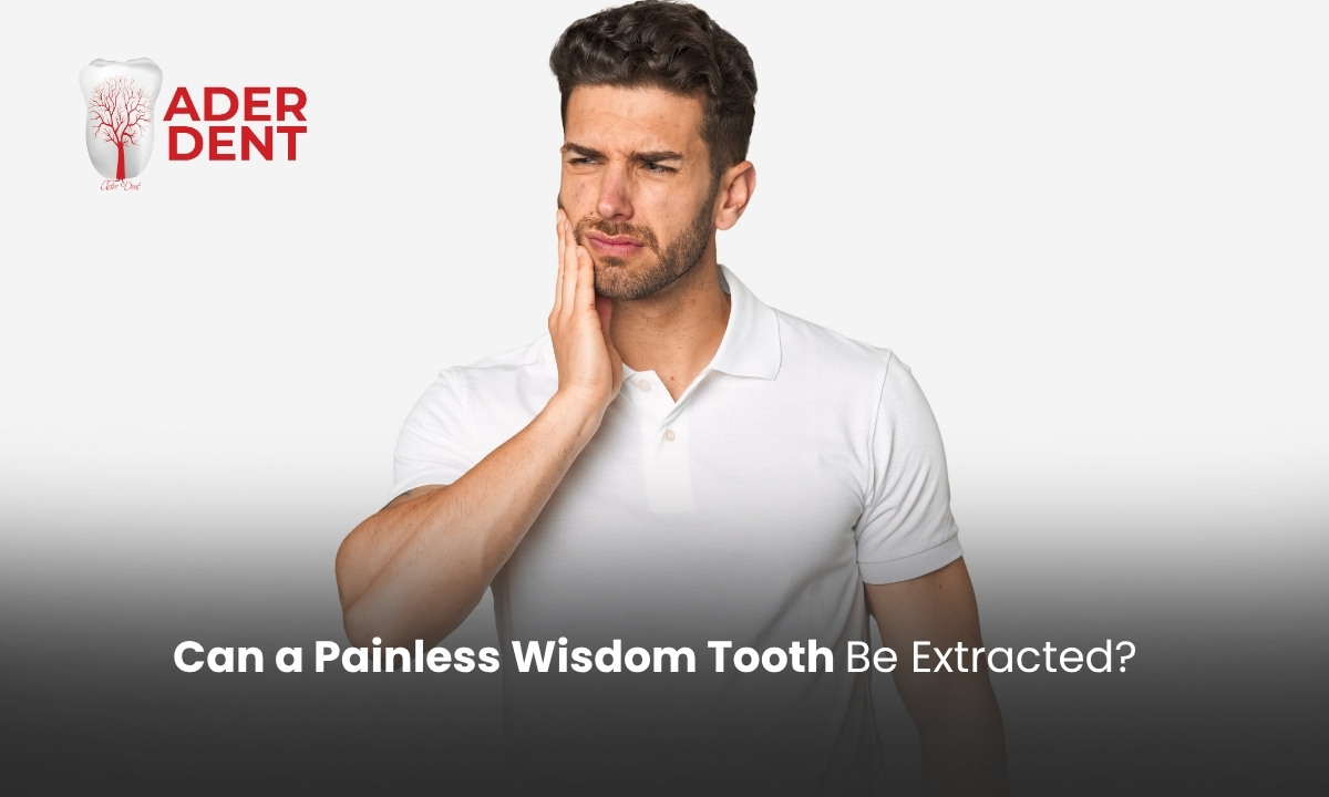 Can a painless wisdom tooth be extracted?